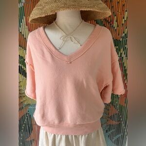 We The Free Blush Pink Knit Top